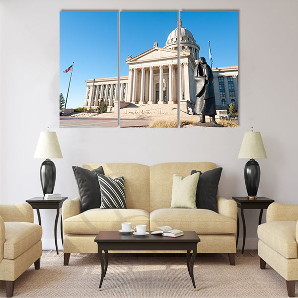State Capitol in Oklahoma city Multi panel canvas wall art