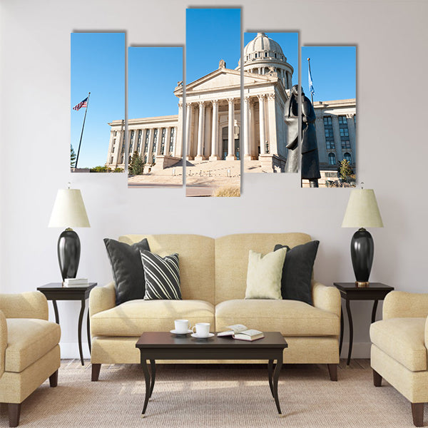 State Capitol in Oklahoma city Multi panel canvas wall art