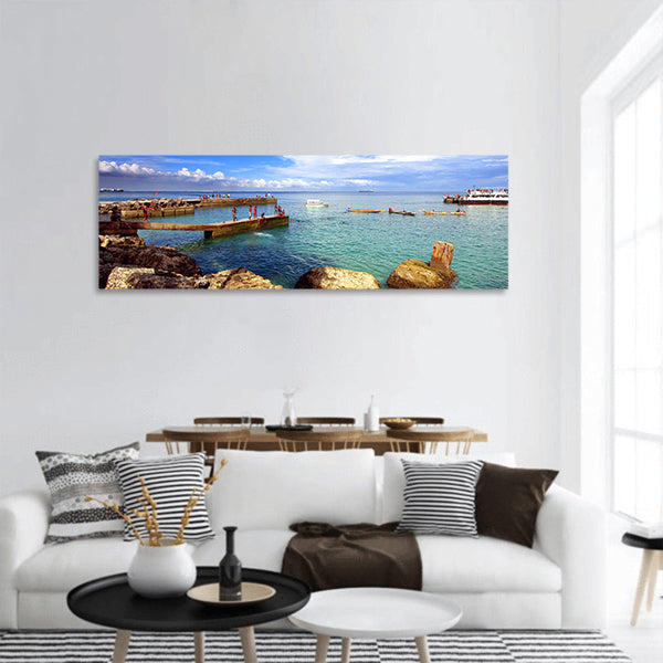 Beach in Goree Island, Dakar, Senegal, Africa panoramic canvas wall art