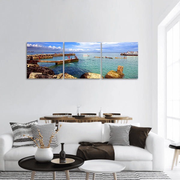 Beach in Goree Island, Dakar, Senegal, Africa panoramic canvas wall art