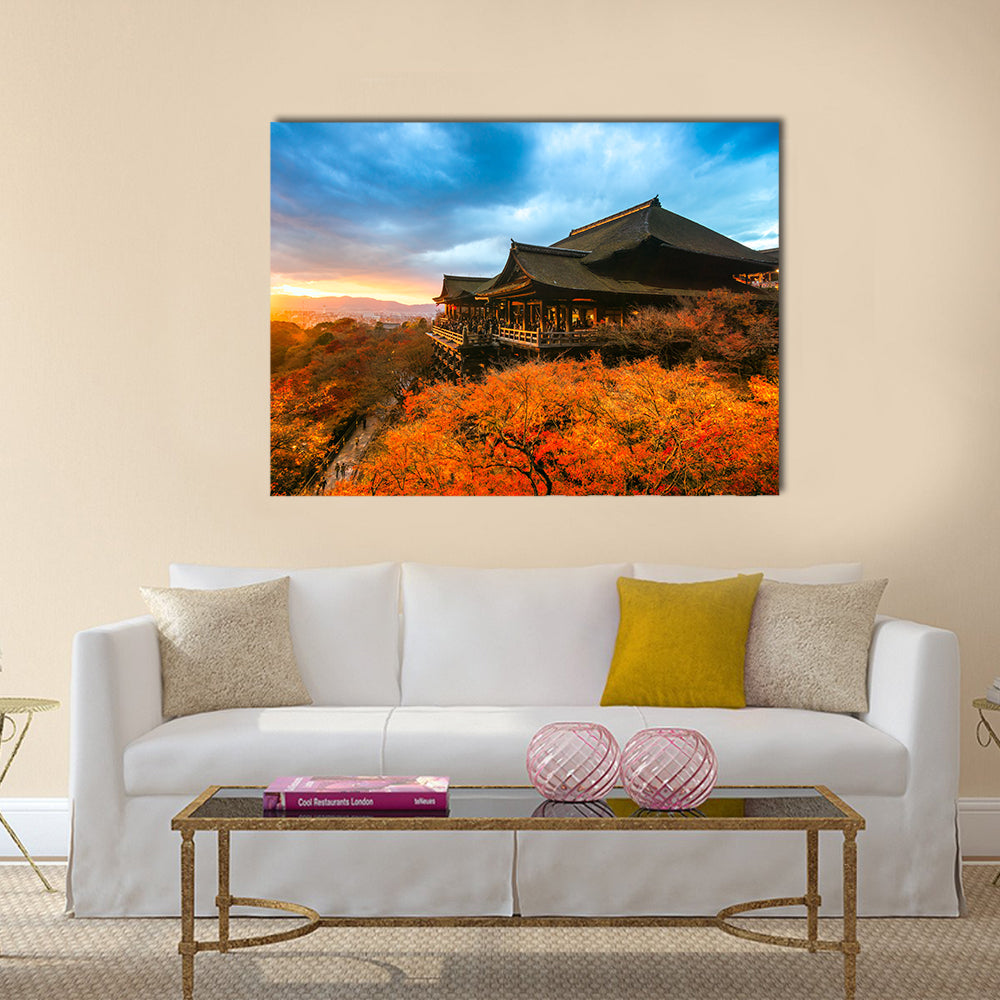 Autumn Color at Kiyomizu-dera Temple in Kyoto, Japan, Wall Art