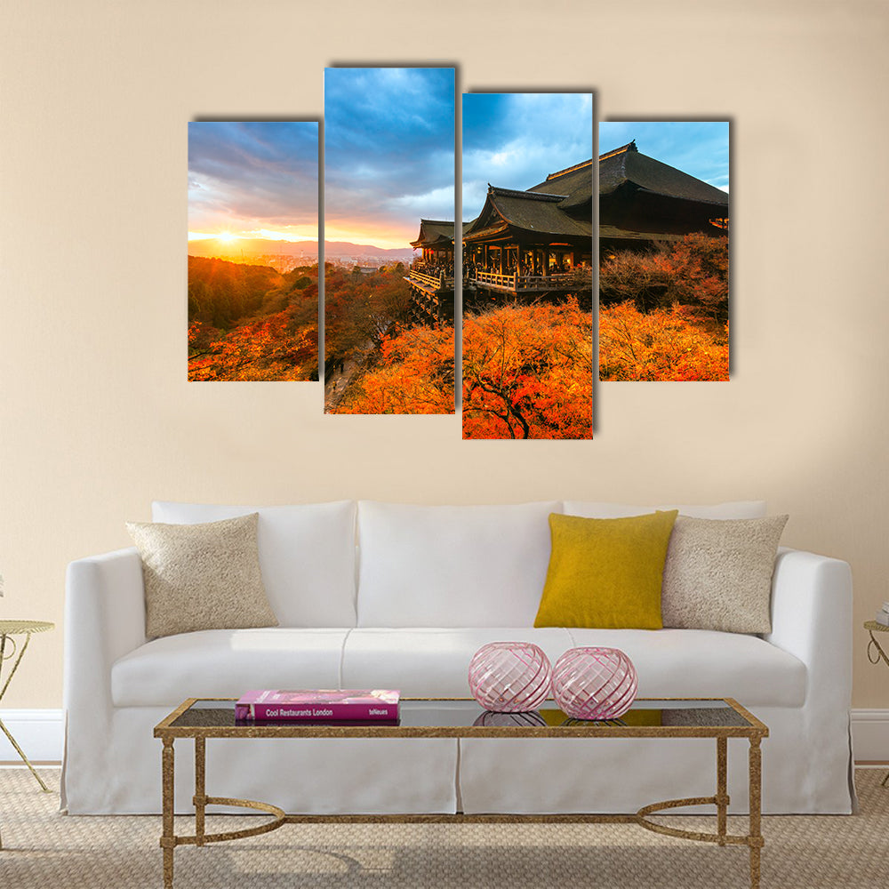 Autumn Color at Kiyomizu-dera Temple in Kyoto, Japan, Wall Art