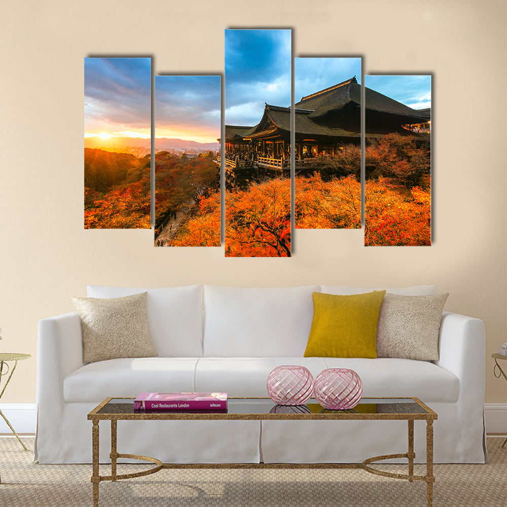 Autumn Color at Kiyomizu-dera Temple in Kyoto, Japan, Wall Art