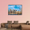 Lower Manhattan skyline and Brooklyn Bridge, New York City multi panel canvas wall art