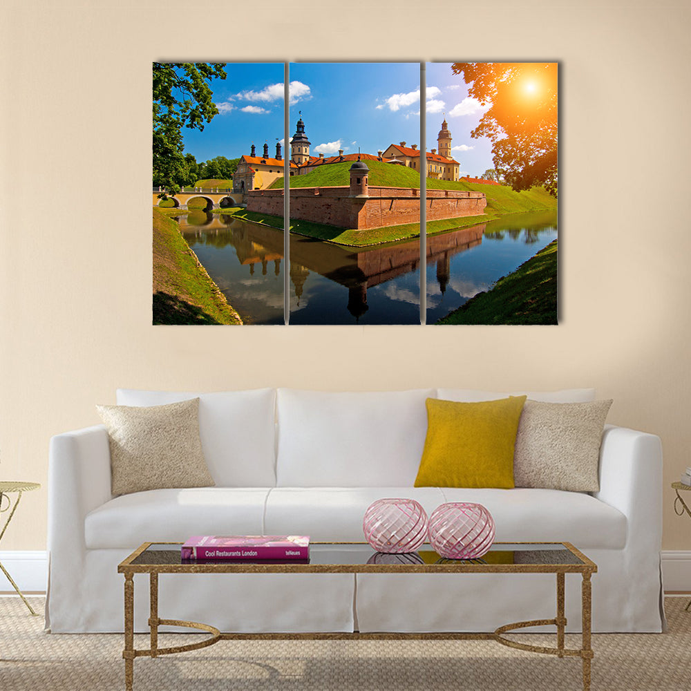 Belarus castle Multi panel canvas wall art