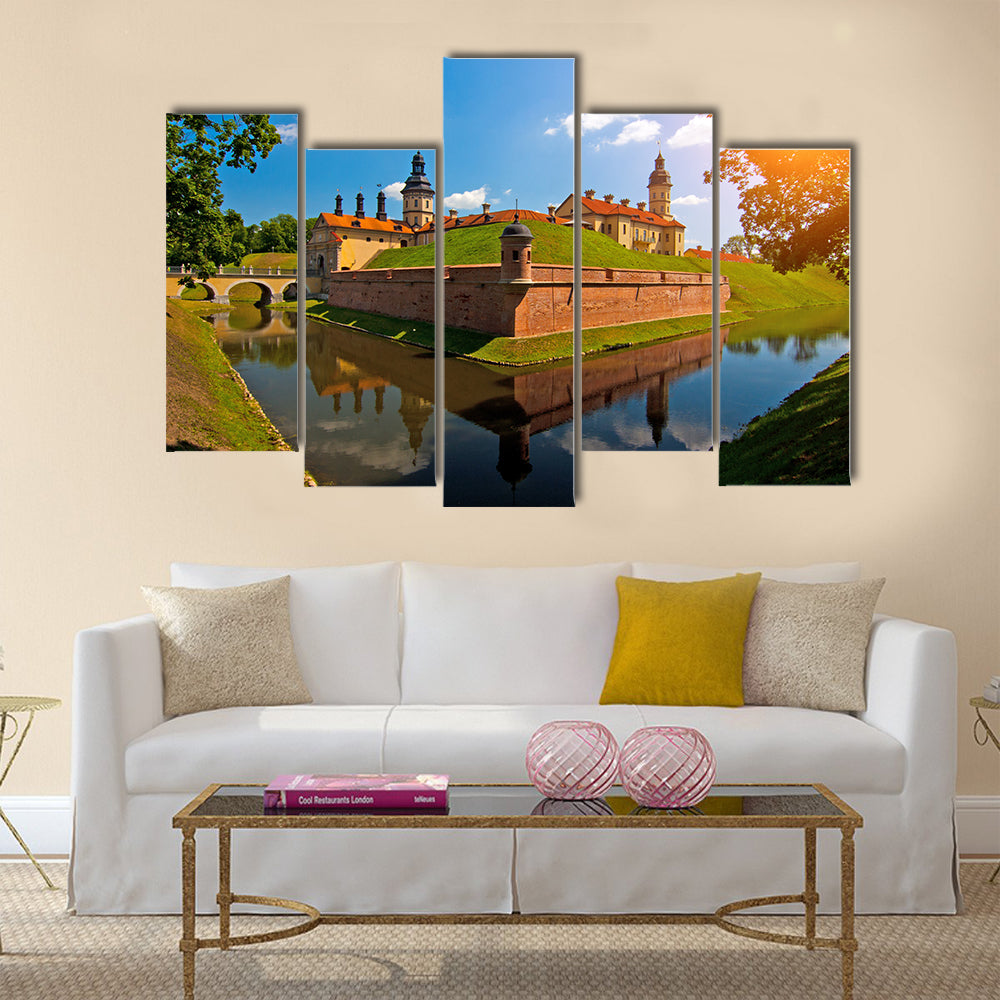 Belarus castle Multi panel canvas wall art