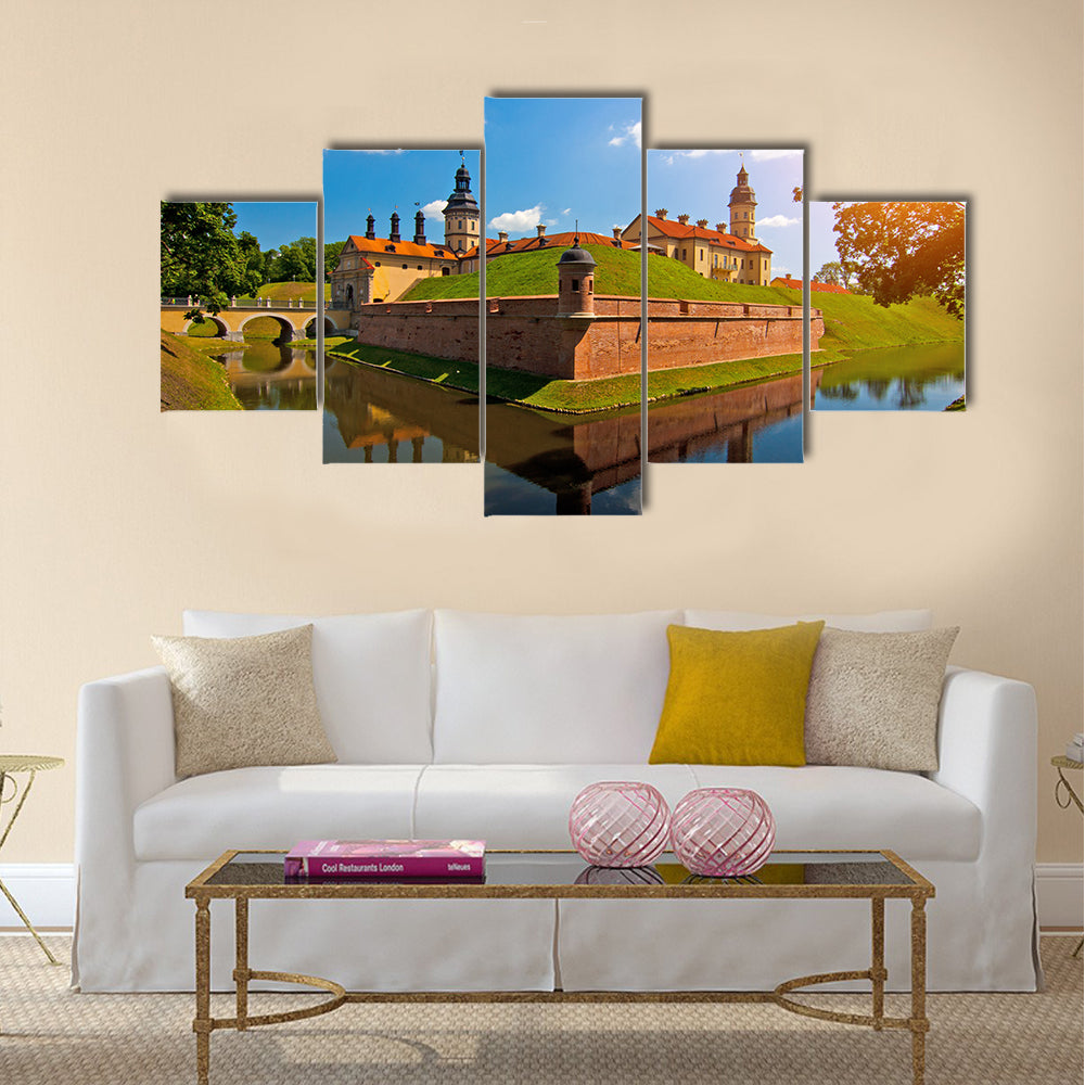 Belarus castle Multi panel canvas wall art