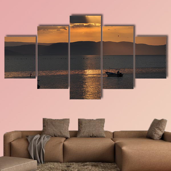 Late afternoon multi panel canvas wall art