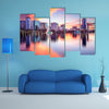 Orlando, Florida, USA downtown city skyline from Eola Park multi panel canvas wall art