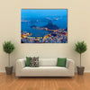 A Glaring Panoramic View Of Corcovado Mountains In Rio De Janeiro, Multi Panel Canvas Wall Art