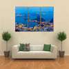 A Glaring Panoramic View Of Corcovado Mountains In Rio De Janeiro, Multi Panel Canvas Wall Art