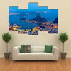 A Glaring Panoramic View Of Corcovado Mountains In Rio De Janeiro, Multi Panel Canvas Wall Art