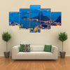 A Glaring Panoramic View Of Corcovado Mountains In Rio De Janeiro, Multi Panel Canvas Wall Art