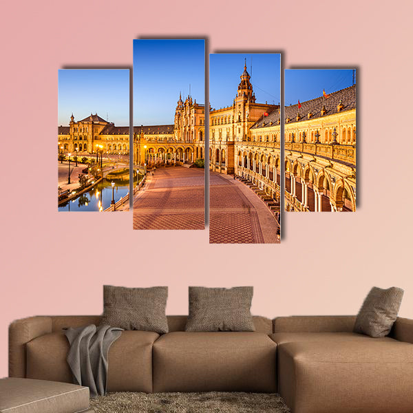 Seville, Spain at Spanish Square multi panel canvas wall art