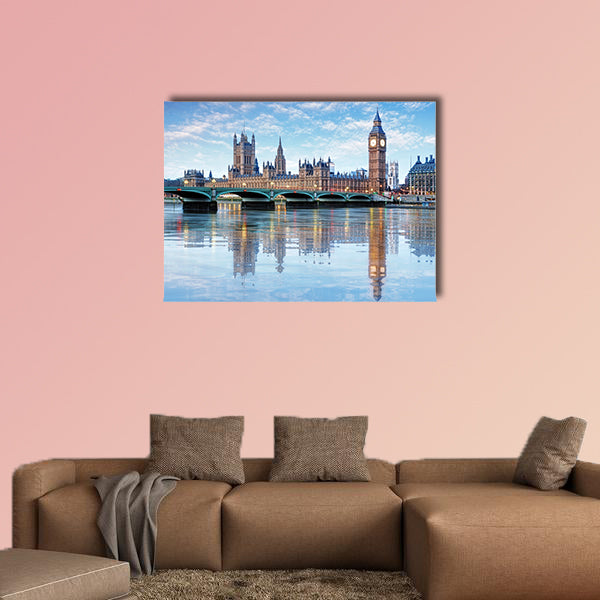 Big Ben and houses of parliament, UK multi panel canvas wall art