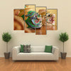 Hua Khon Thai Traditional Dance Of The Ramayana Epic Saga Multi Panel Canvas Wall Art