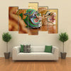 Hua Khon Thai Traditional Dance Of The Ramayana Epic Saga Multi Panel Canvas Wall Art