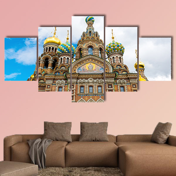 Church of the Savior on Spilled Blood multi panel canvas wall art