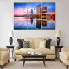 Tokyo, Japan skyline on the Sumida River at dawn Multi panel canvas wall art