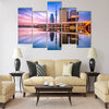 Tokyo, Japan skyline on the Sumida River at dawn Multi panel canvas wall art