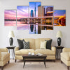 Tokyo, Japan skyline on the Sumida River at dawn Multi panel canvas wall art