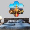 Wat Arun Temple in bangkok, Thailand hexagonal canvas wall art