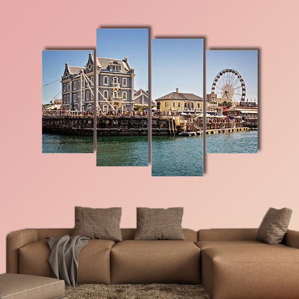 Cape Town Waterfront, a touristic place multi panel canvas wall art
