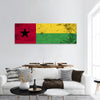 Flag of Guinea-Bissau panoramic canvas wall art