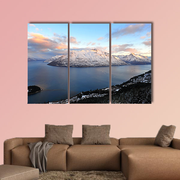 Snow mountains in New Zealand Multi panel canvas wall art
