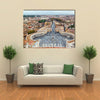 View of St Peter Square and Rome from the Dome of St Peter Basilica Vatican Multi panel canvas wall art