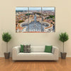 View of St Peter Square and Rome from the Dome of St Peter Basilica Vatican Multi panel canvas wall art