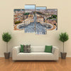 View of St Peter Square and Rome from the Dome of St Peter Basilica Vatican Multi panel canvas wall art