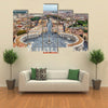 View of St Peter Square and Rome from the Dome of St Peter Basilica Vatican Multi panel canvas wall art