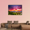 Colorful sunset at Snake River Overlook in Grand Teton wall art