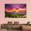 Colorful sunset at Snake River Overlook in Grand Teton wall art