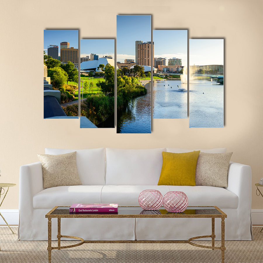 The Adelaide was ranked as the fifth-most livable city in the world multi panel canvas wall art