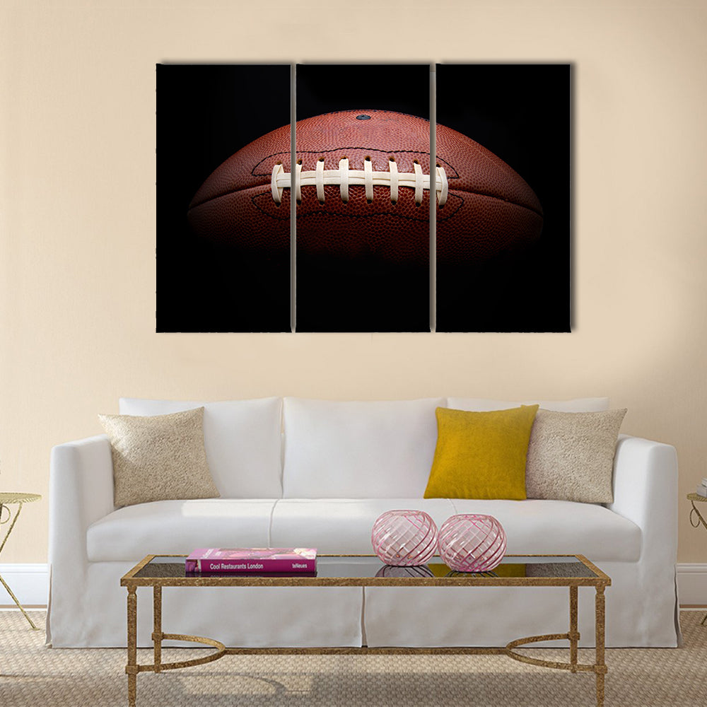 Most beautiful closeup view of Football Multi panel canvas wall art