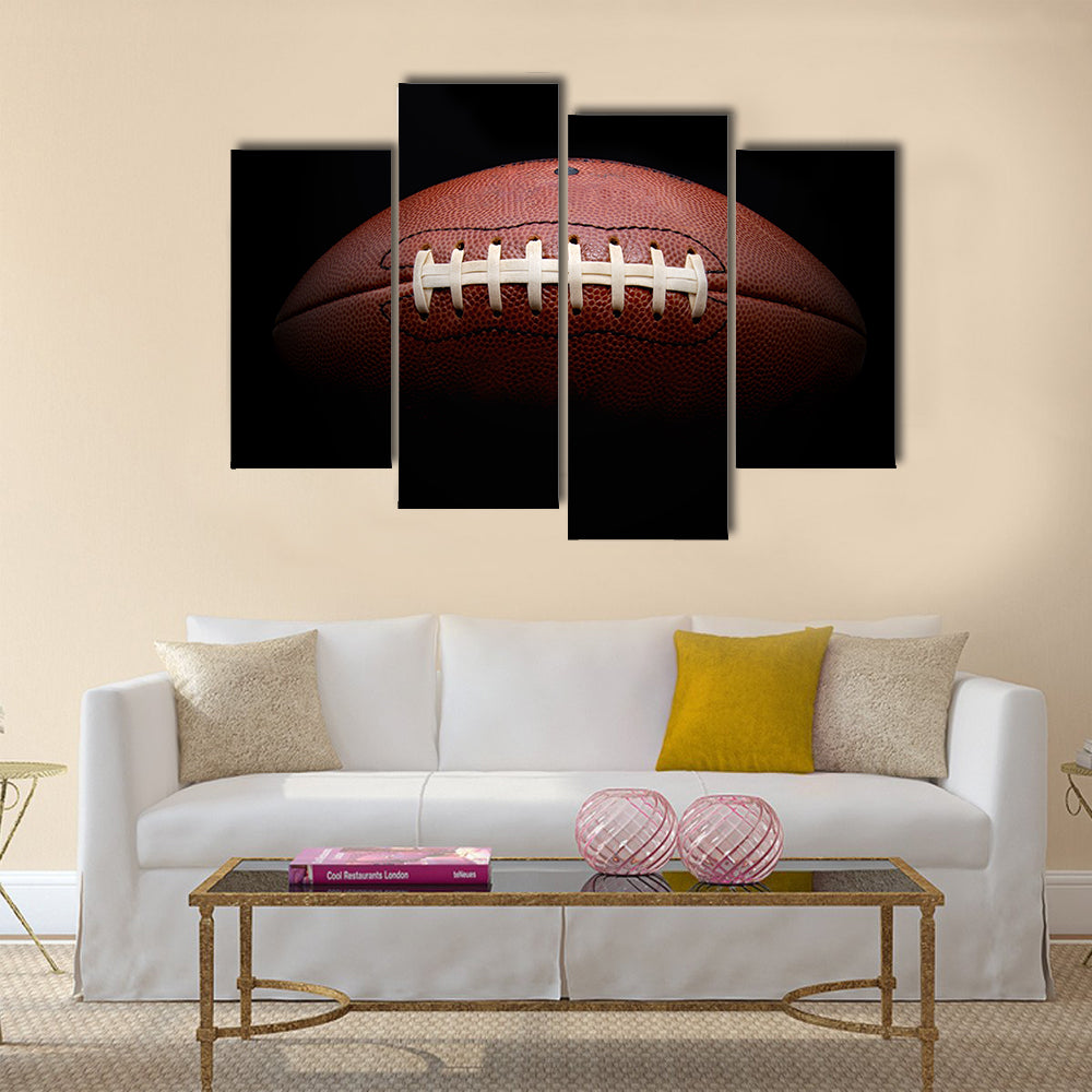 Most beautiful closeup view of Football Multi panel canvas wall art