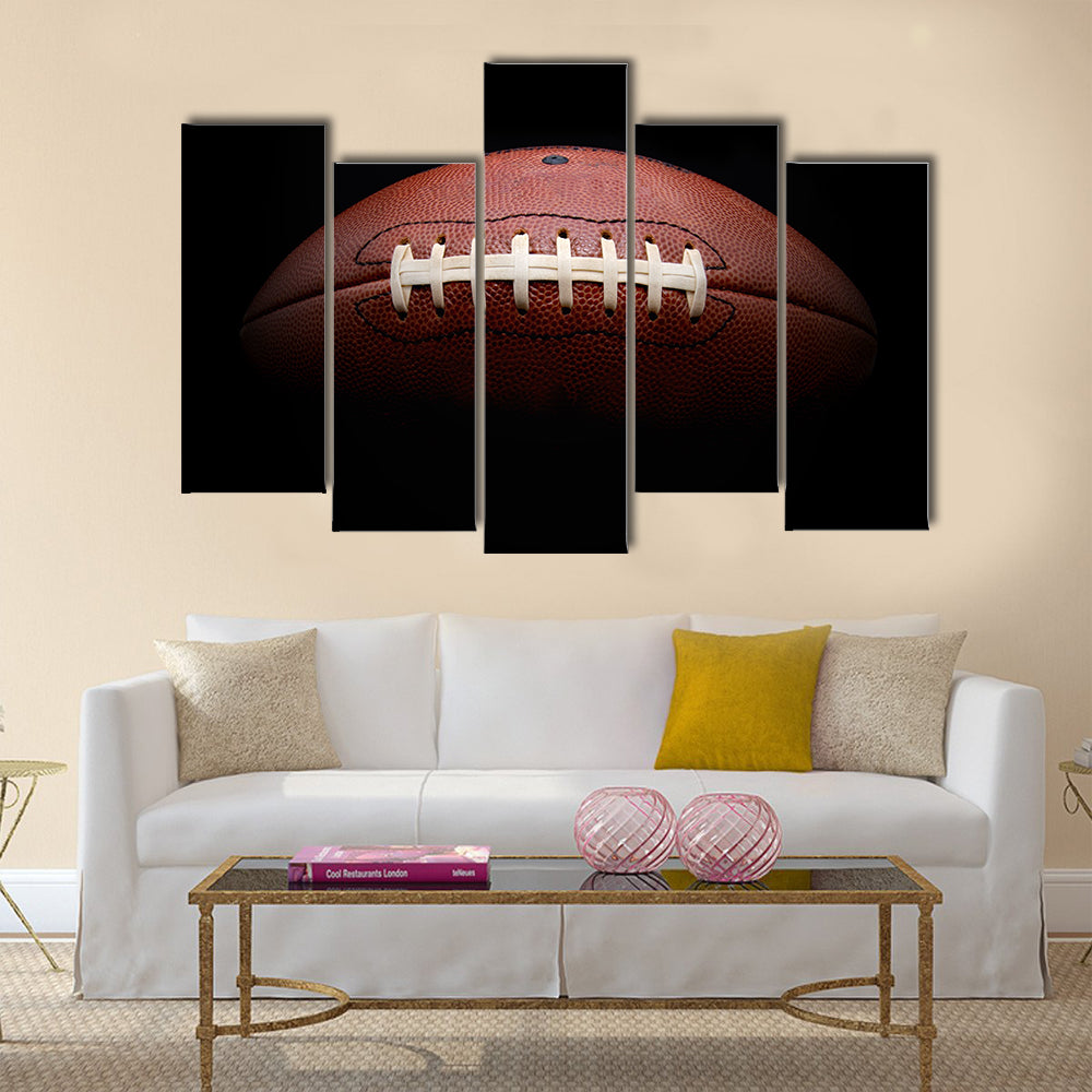 Most beautiful closeup view of Football Multi panel canvas wall art