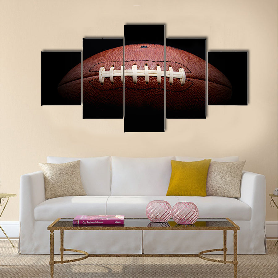 Most beautiful closeup view of Football Multi panel canvas wall art