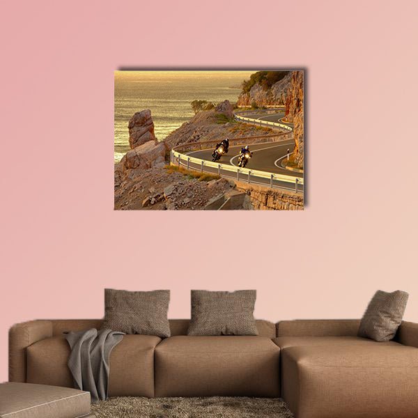 Coast road Croatia multi panel canvas wall art
