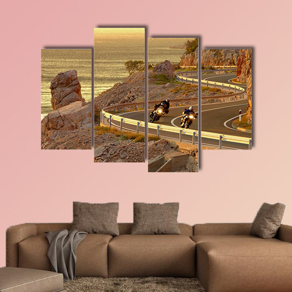 Coast road Croatia multi panel canvas wall art