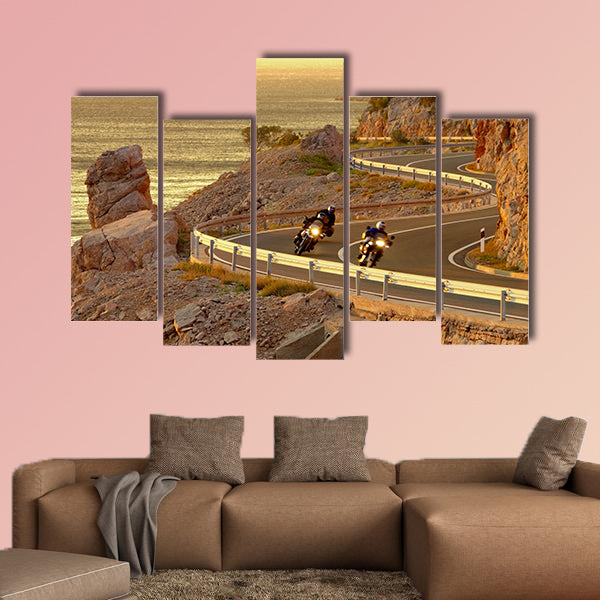Coast road Croatia multi panel canvas wall art