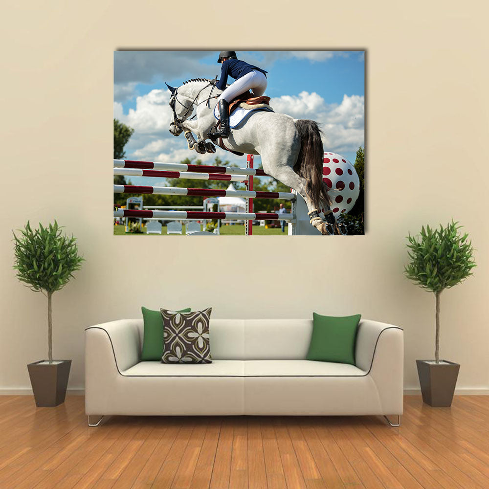 Horse view, Equestrian Sports multi panel canvas wall art