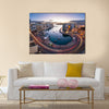 Aerial View on Saint Julien and Spinola Bay at Dawn Malta, Multi Panel Canvas Wall Art