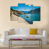 Harbour and boats at Boka Kotor bay (Boka Kotorska), Montenegro, Europe Multi panel canvas wall art