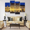 The Town Hall and the Burg Square in Bruges Multi panel canvas wall art