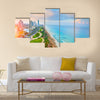 Panoramic view of Netanya city, Israel Multi Panel Canvas Wall Art