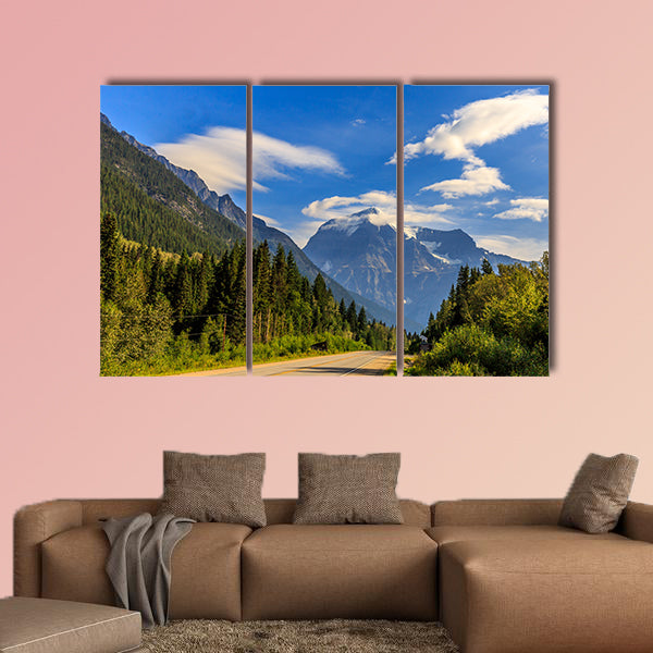 Mount Robson, the highest point in the Canadian Rockies, multi panel canvas wall art