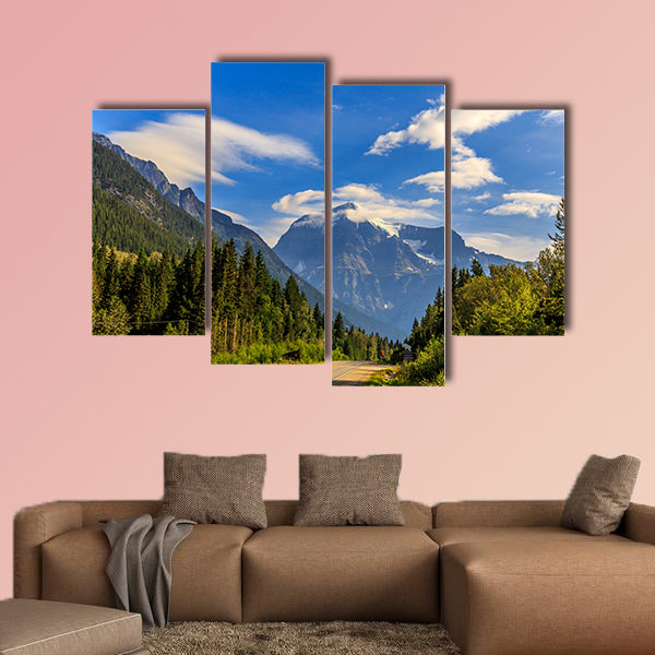 Mount Robson, the highest point in the Canadian Rockies, multi panel canvas wall art